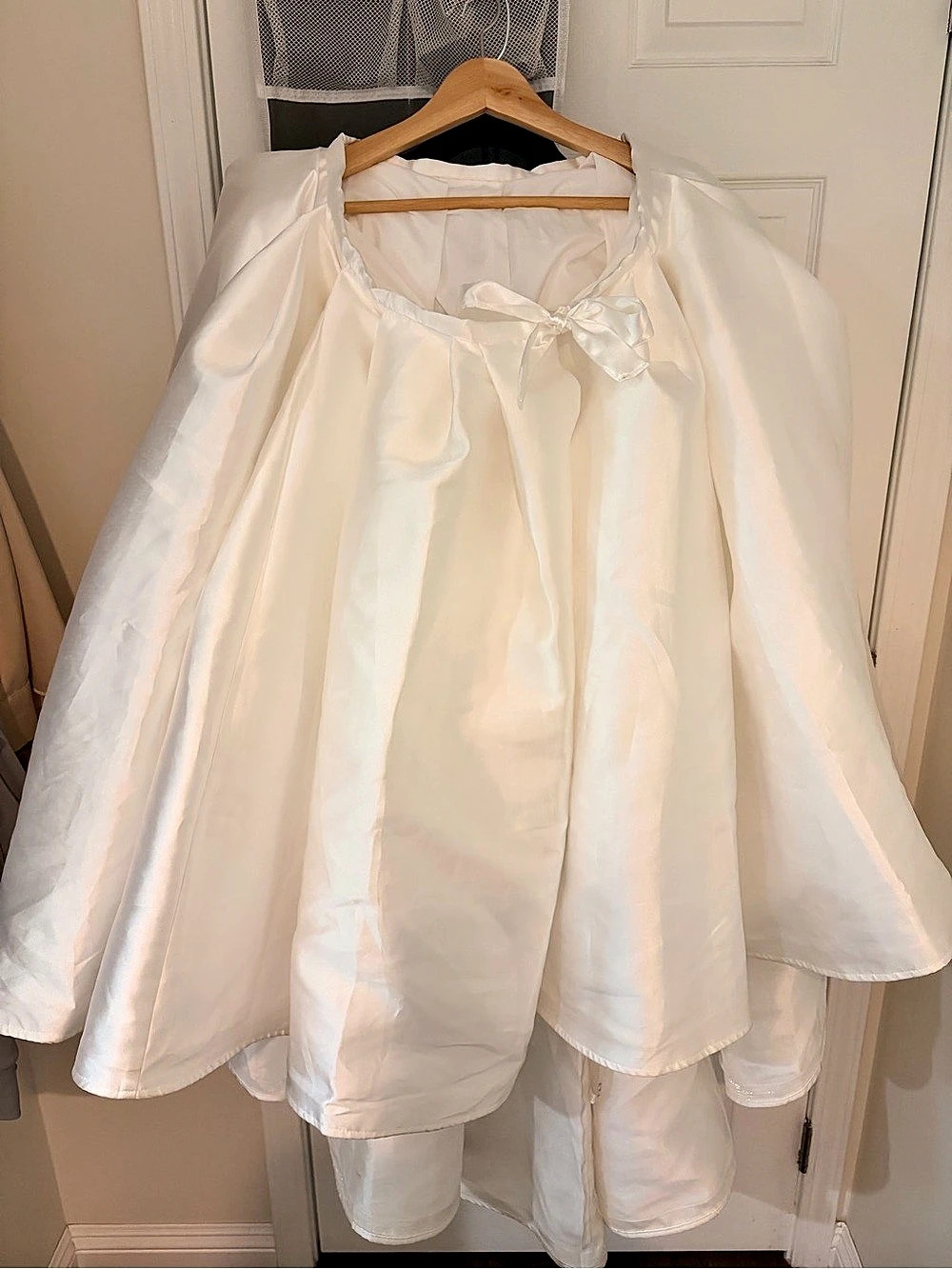 Mikado Satin Overskirt for Wedding